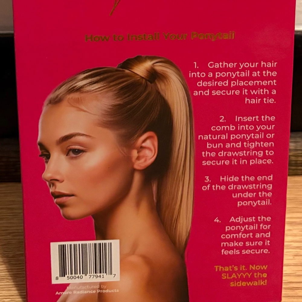 Honey Drawstring Ponytail - Picture 7 of 7